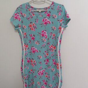 Light Blue Floral Dress No Comment NY/LA Size Medium